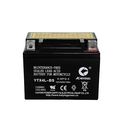 SMF摩托车电池YTX4L-BS 12V4AH 制造商